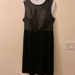 Chico’s  Woman Black Sleeveless Dress with Faux Top